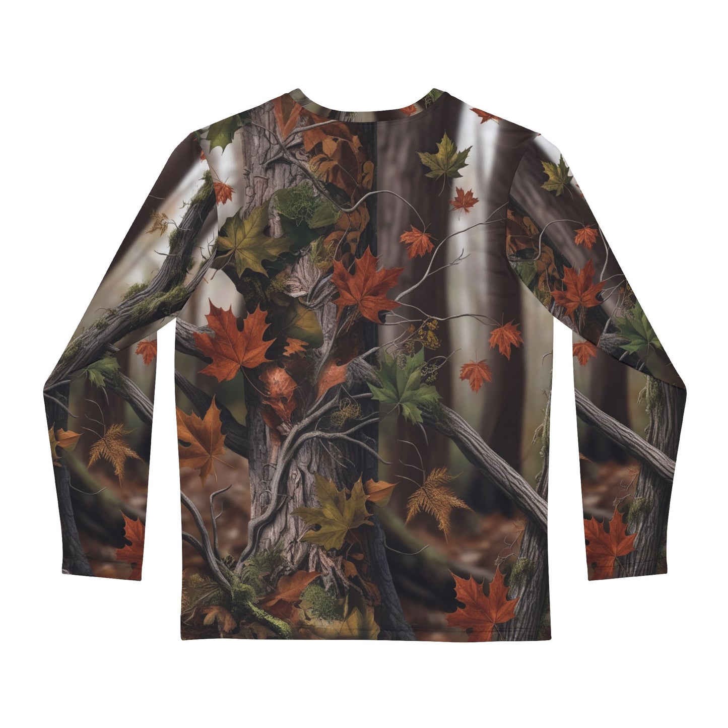 Autumn Forest Men's Long Sleeve Shirt - Nature-Inspired Cozy Fashion