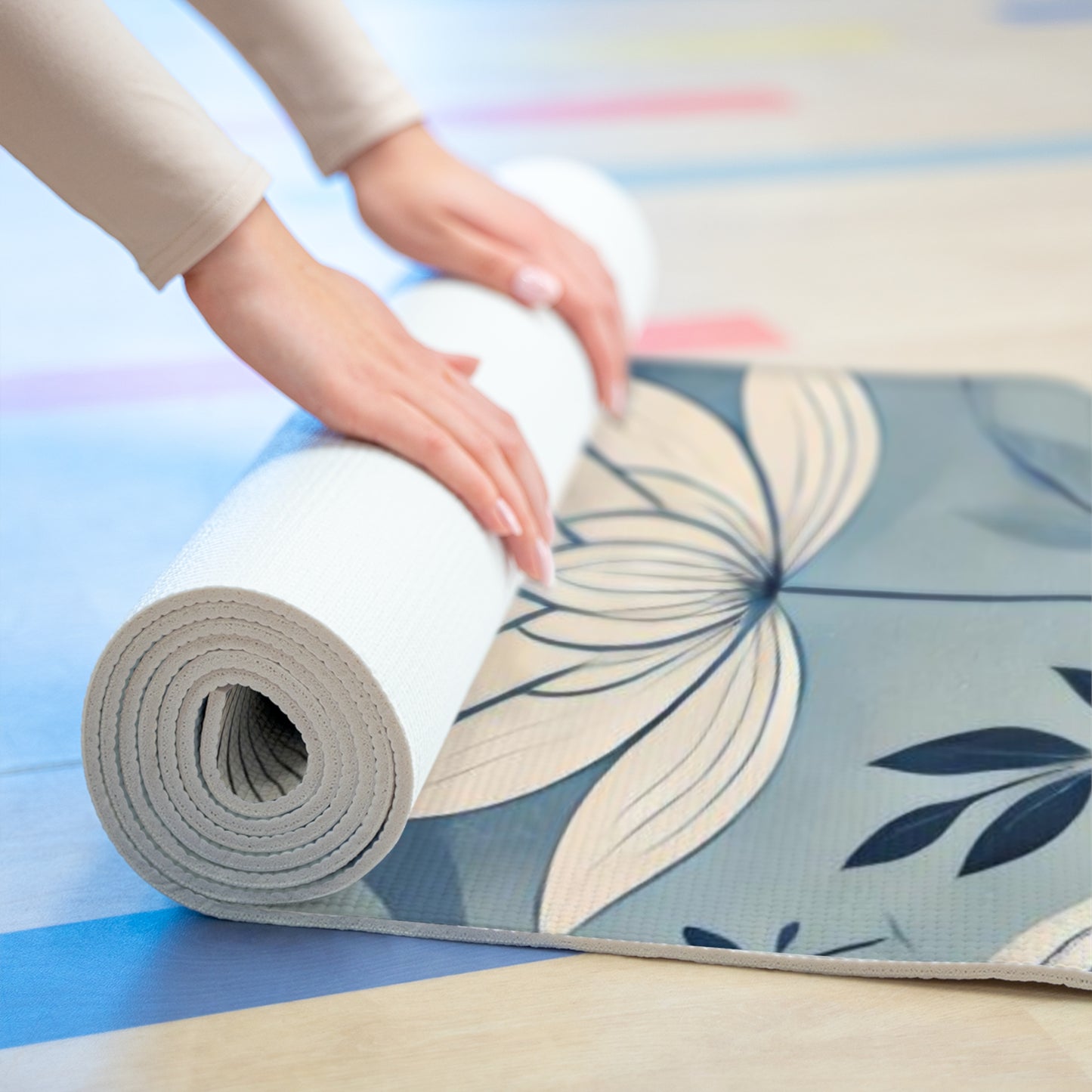 Baby Blue Foam Yoga Mat