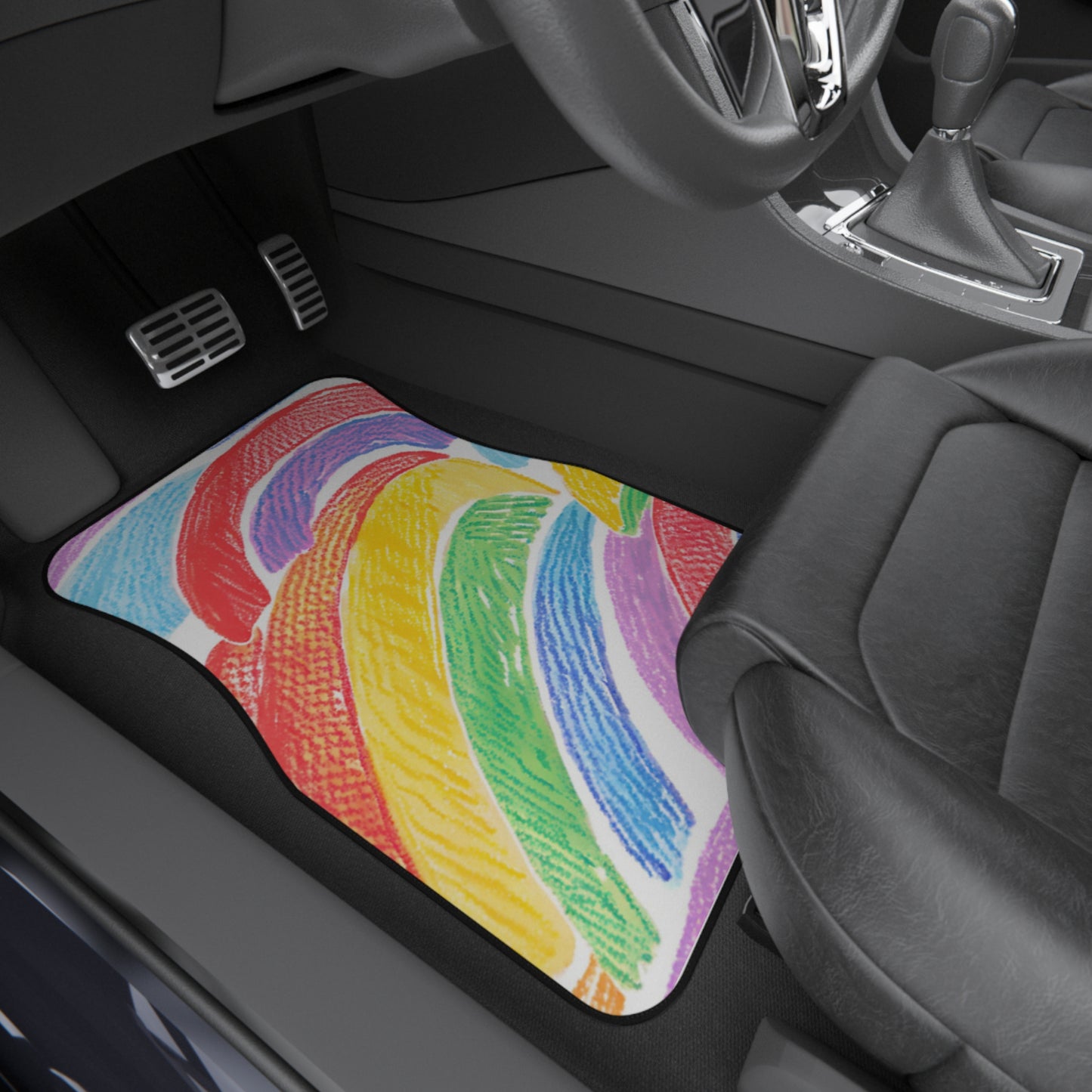 Rainbow Car Mats (2x Front)