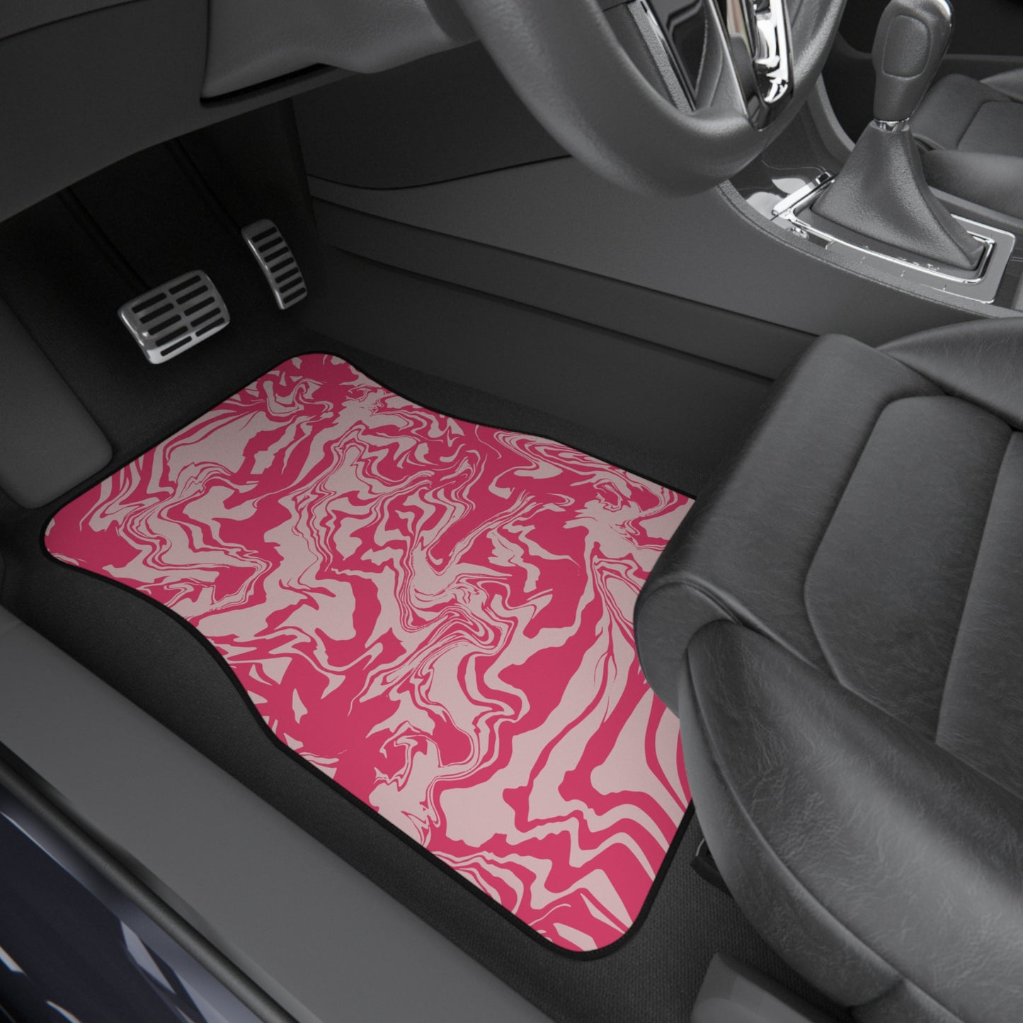 Marbled Pink Car Mats (2x Front)