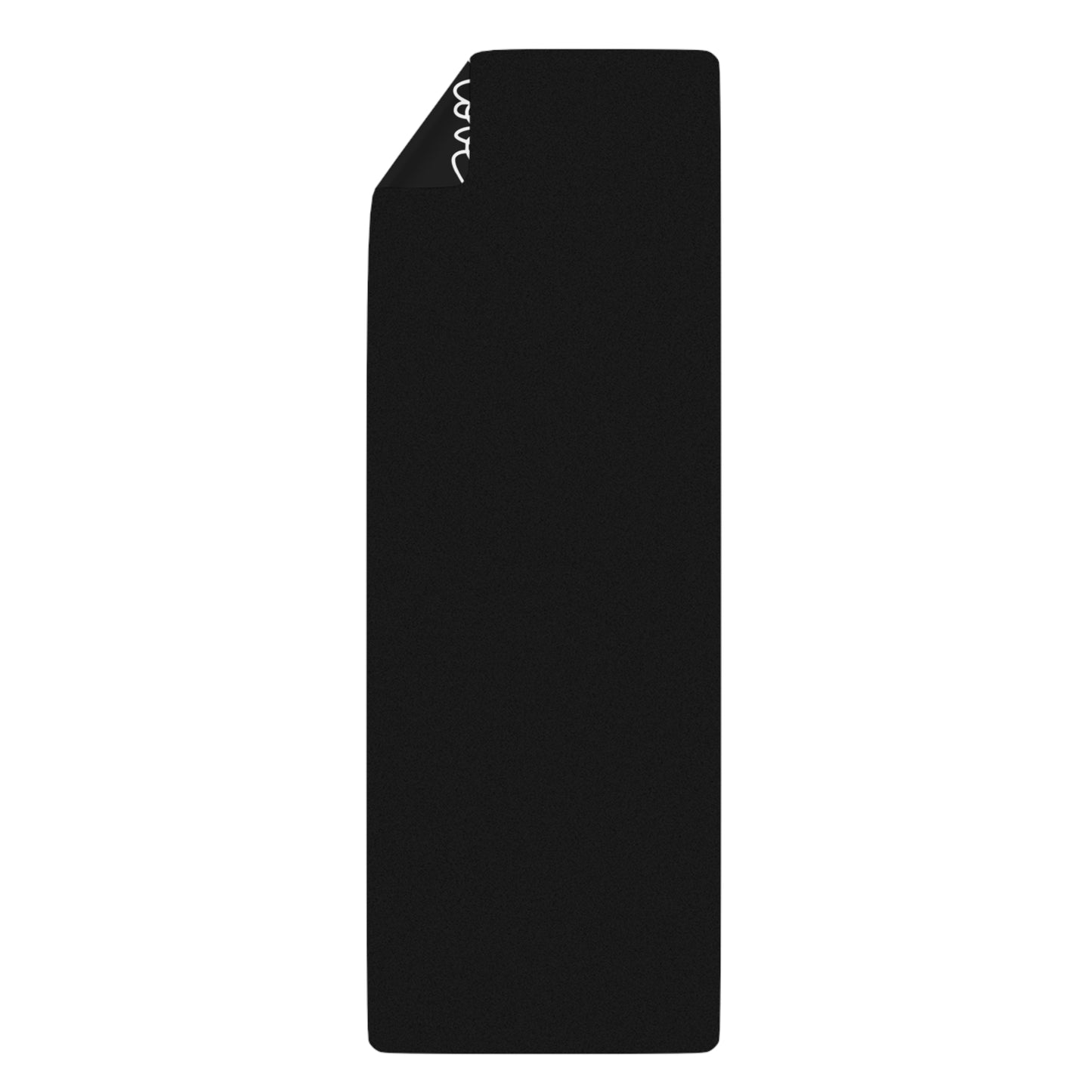 Love in Black Rubber Yoga Mat