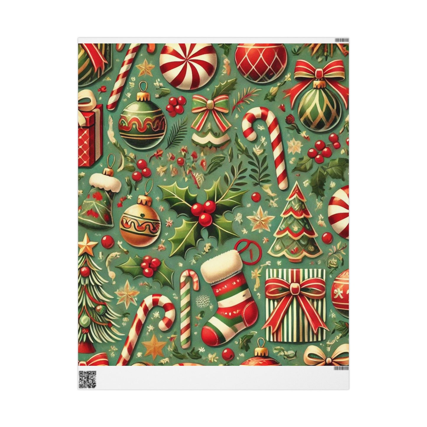 Traditional Christmas Wrapping Paper