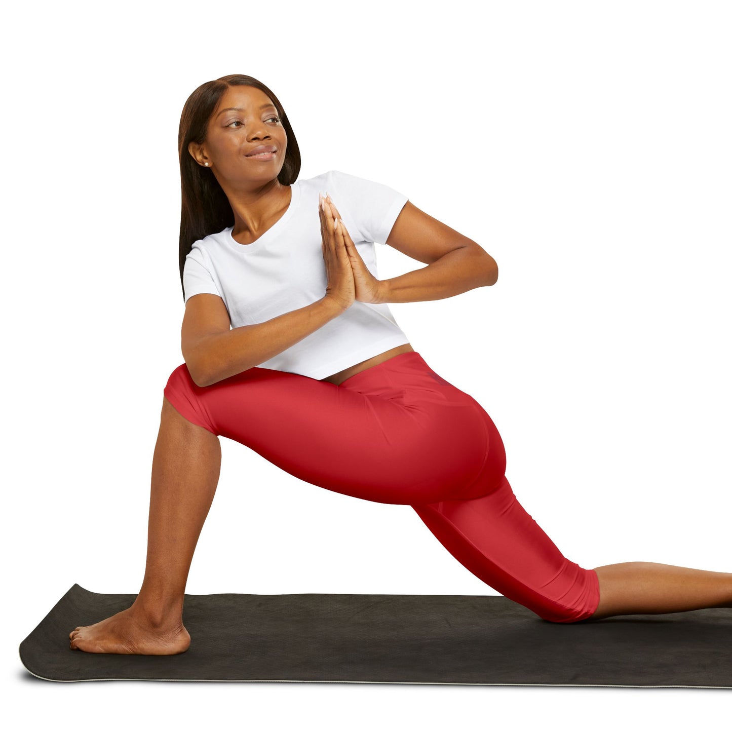 Rise of a Queen Yoga Capri Leggings - Empowering Activewear for Fitness Enthusiasts