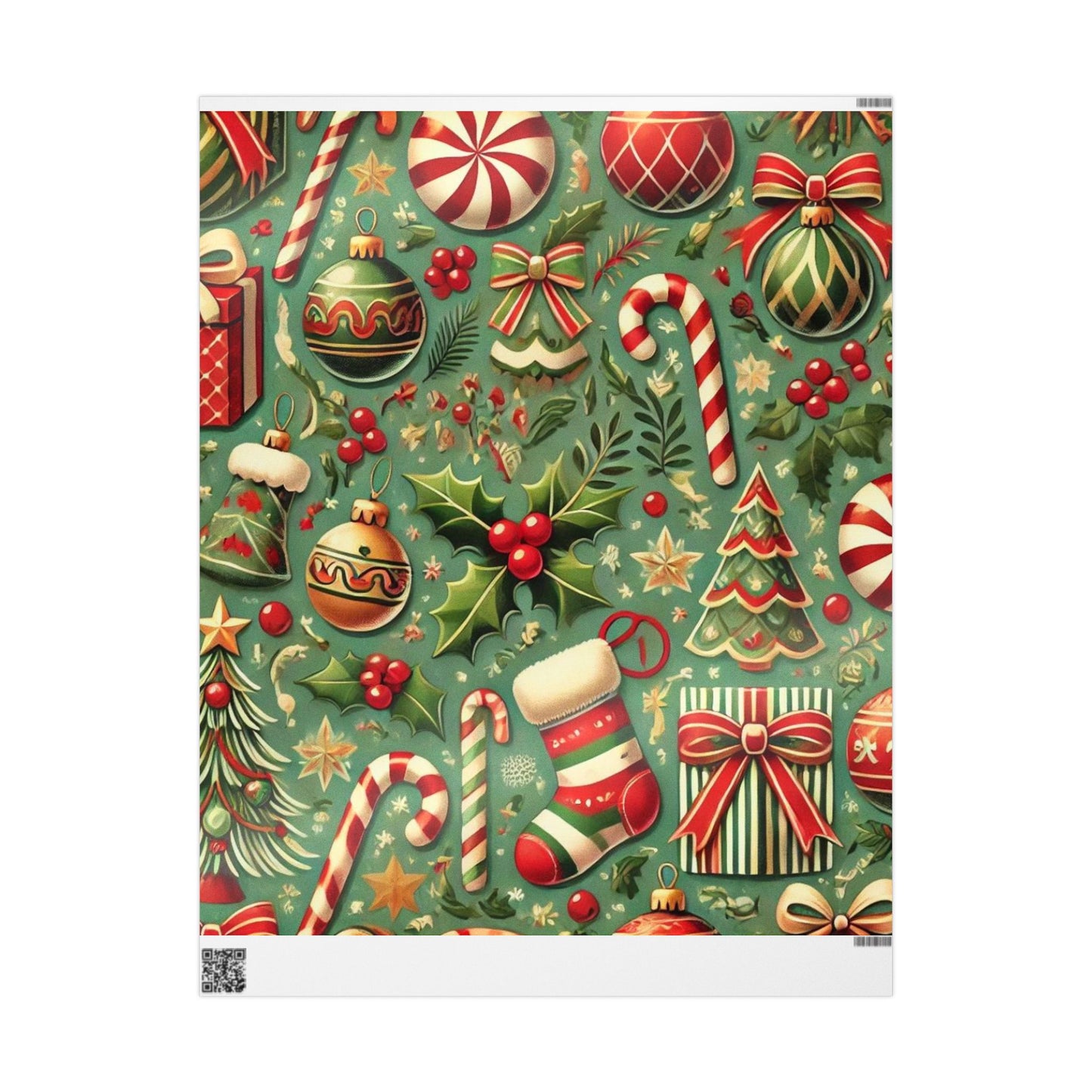 Traditional Christmas Wrapping Paper