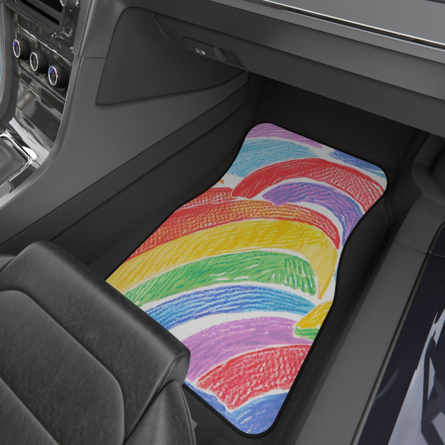 Rainbow Car Mats (2x Front)