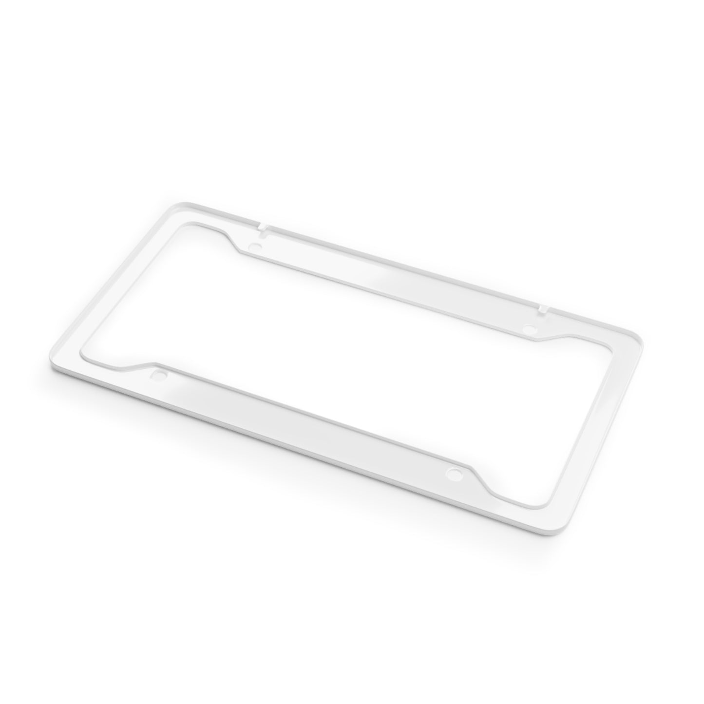 Pink Abstract Design License Plate Frame
