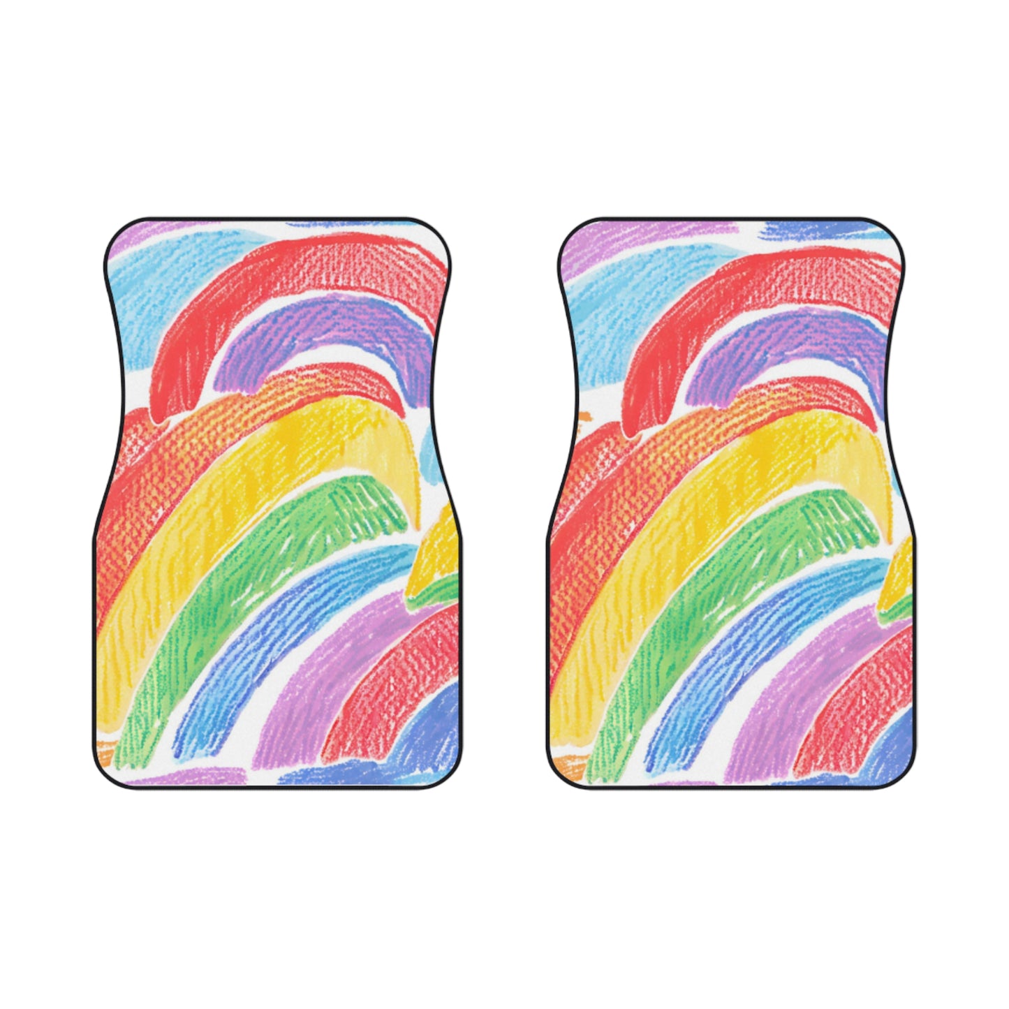 Rainbow Car Mats (2x Front)