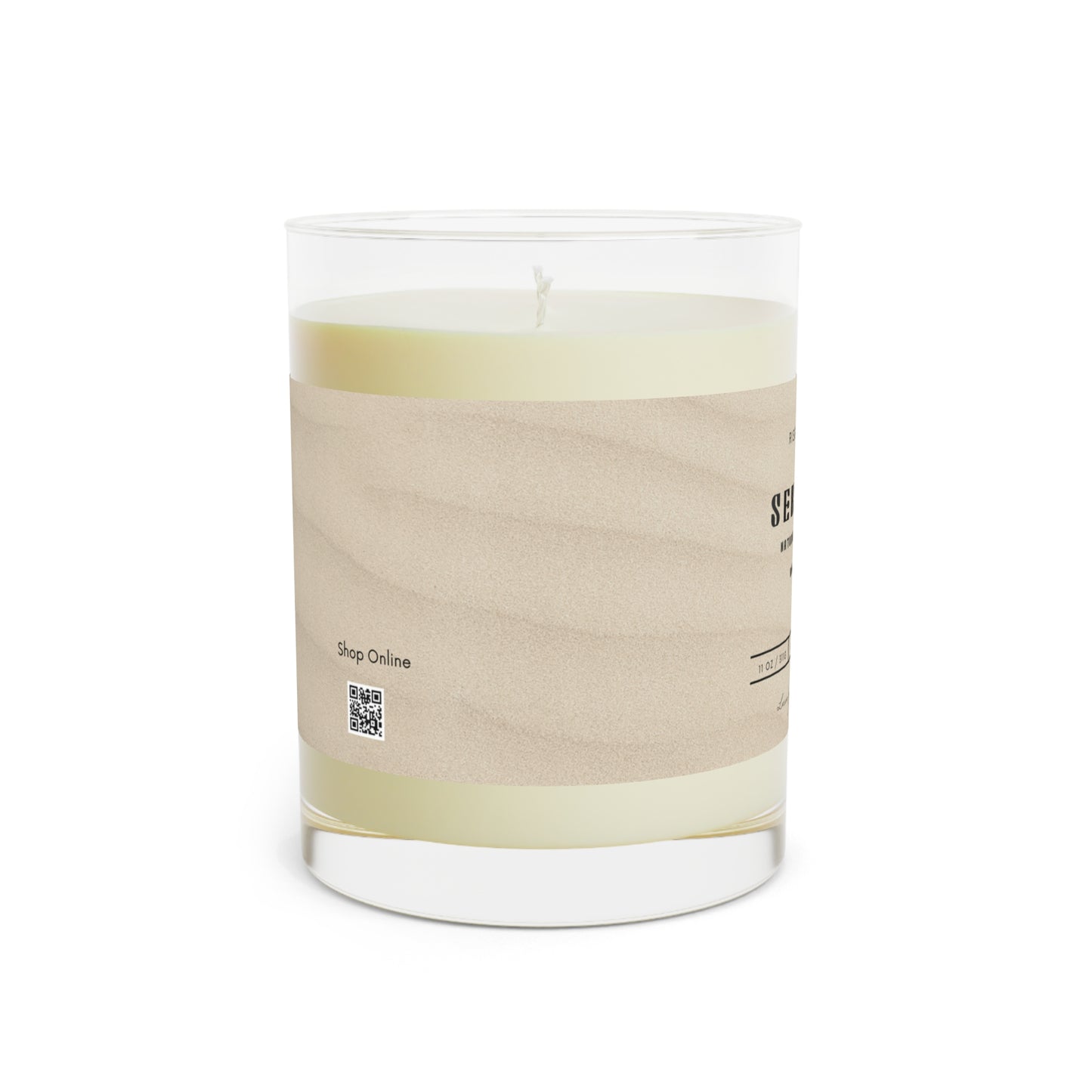Serenity Natural Soy Candle - Minted Lavender & Sage, 11oz Glass