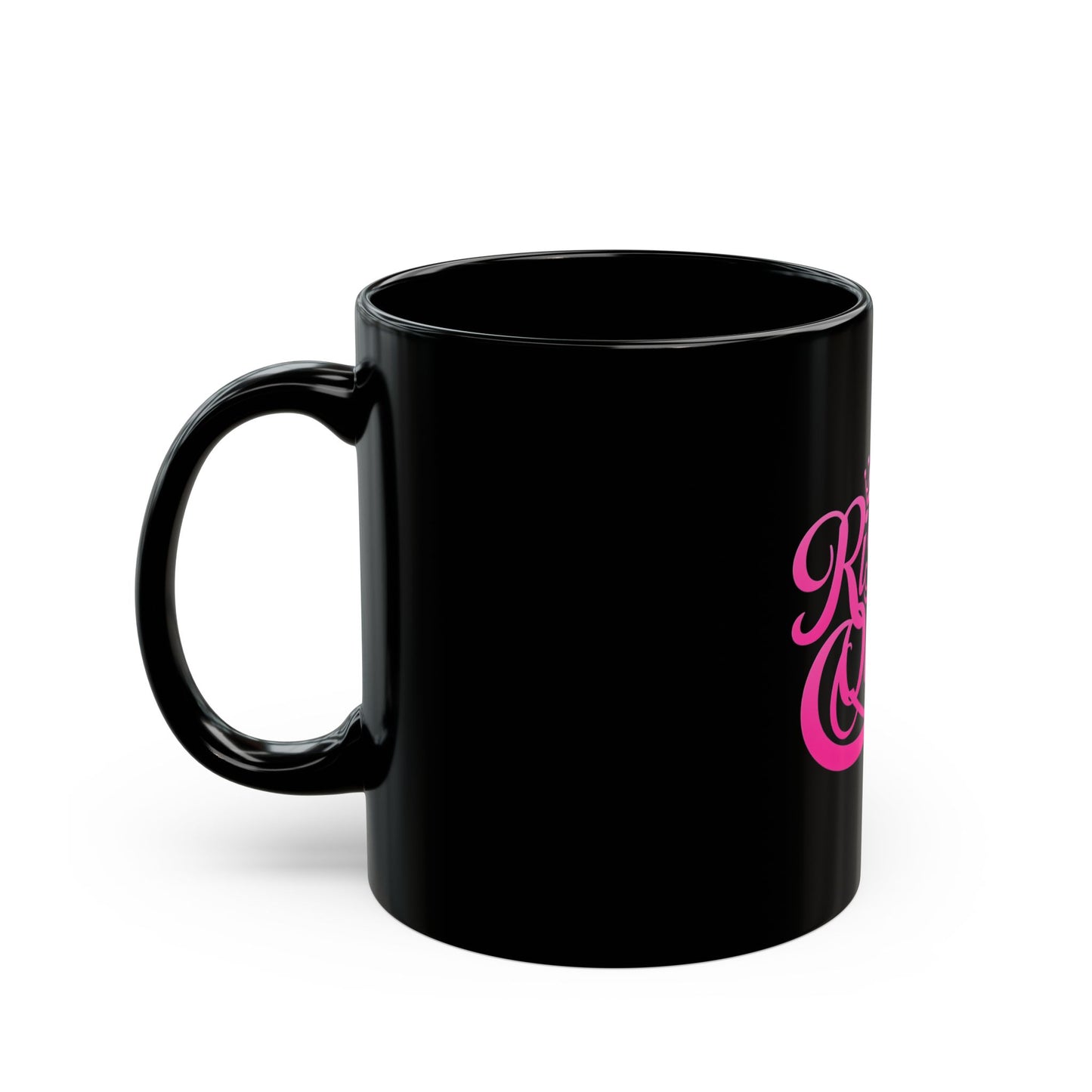 Rise of a Queen Black Mug - Empowering 11oz & 15oz Coffee Cup for Queens