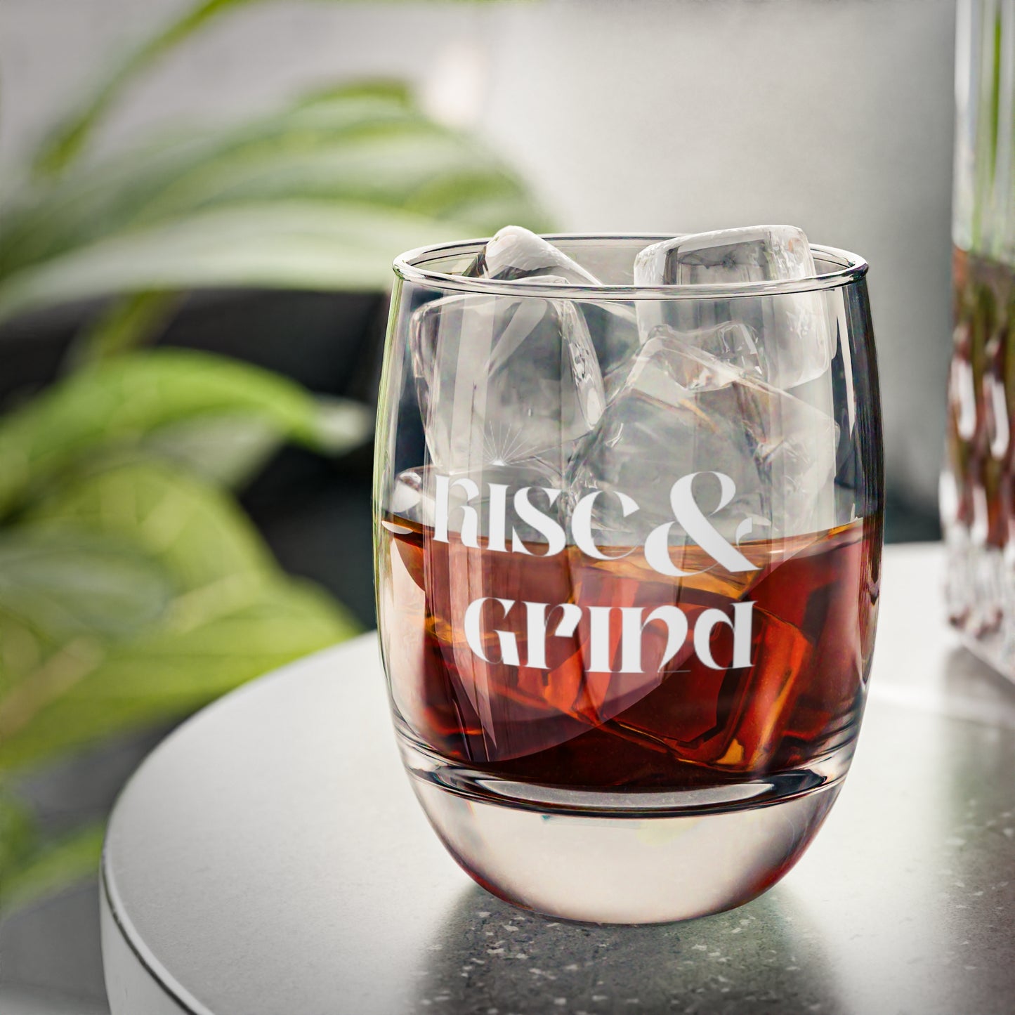 Rise & Grind Whiskey Glass