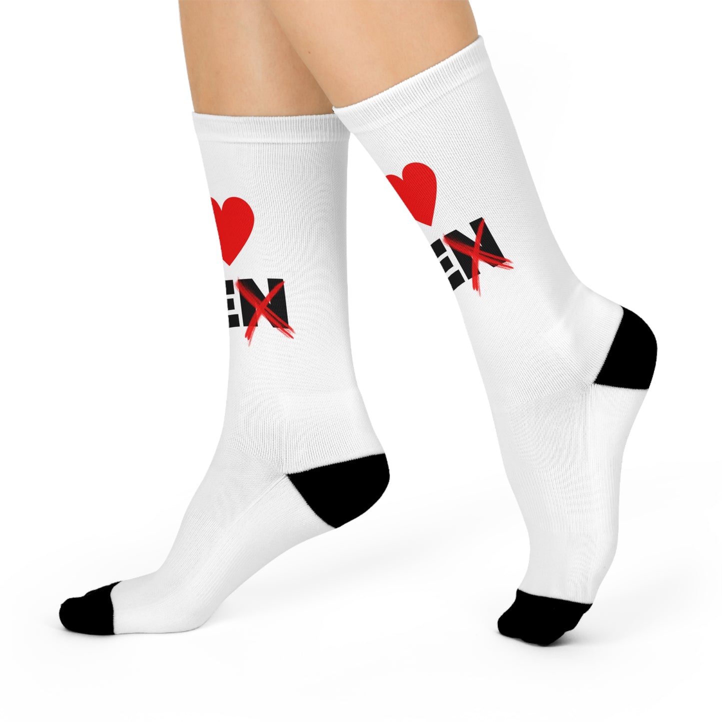 I <3 Me Cushioned Crew Socks