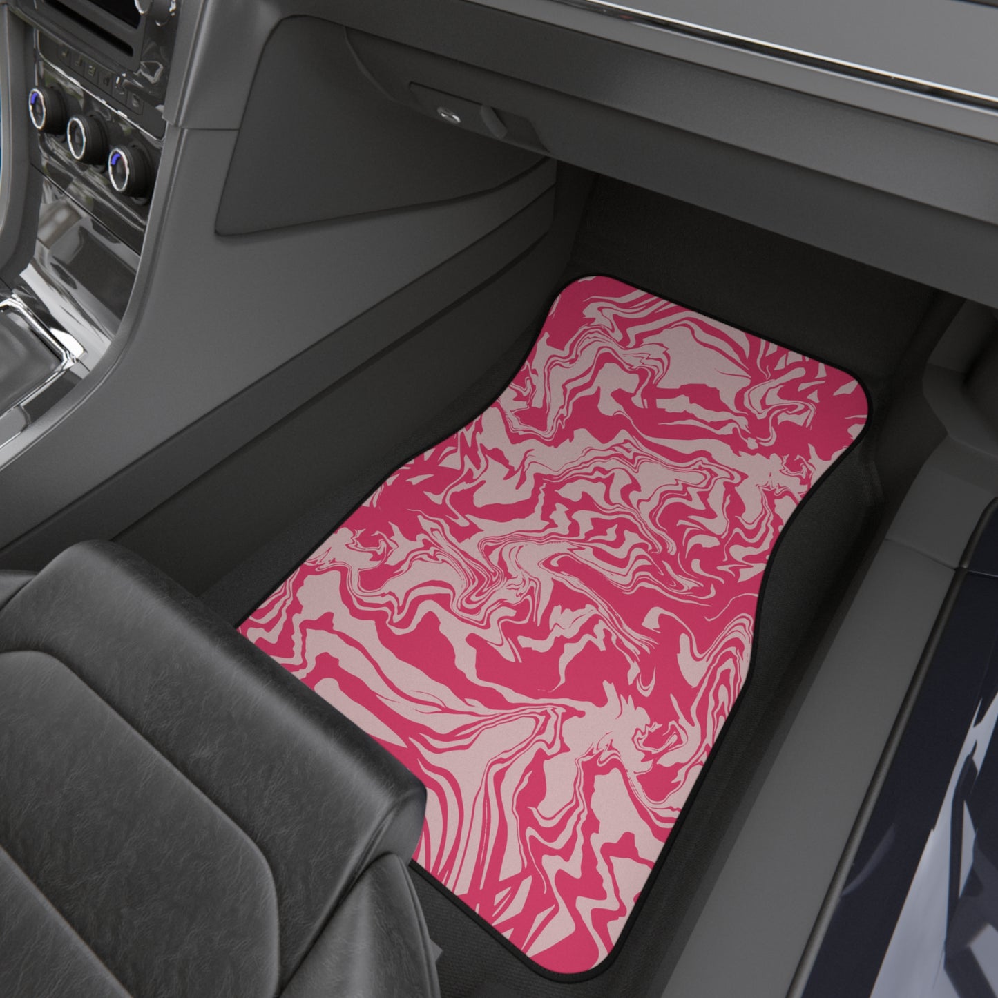 Marbled Pink Car Mats (2x Front)