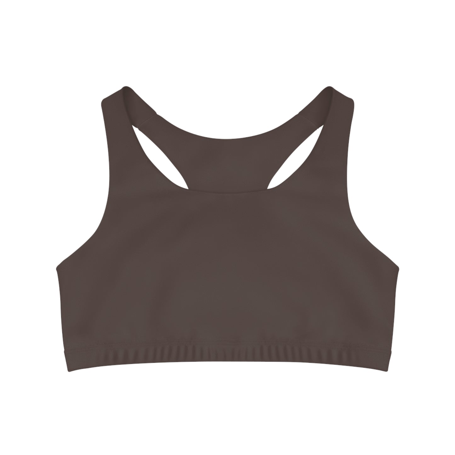 Dark Cocoa Seamless Sports Bra