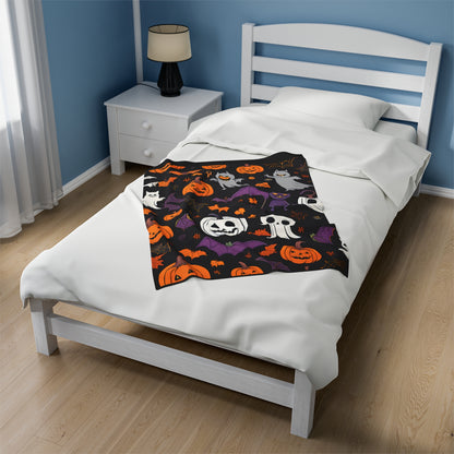 Spooky Velveteen Plush Blanket