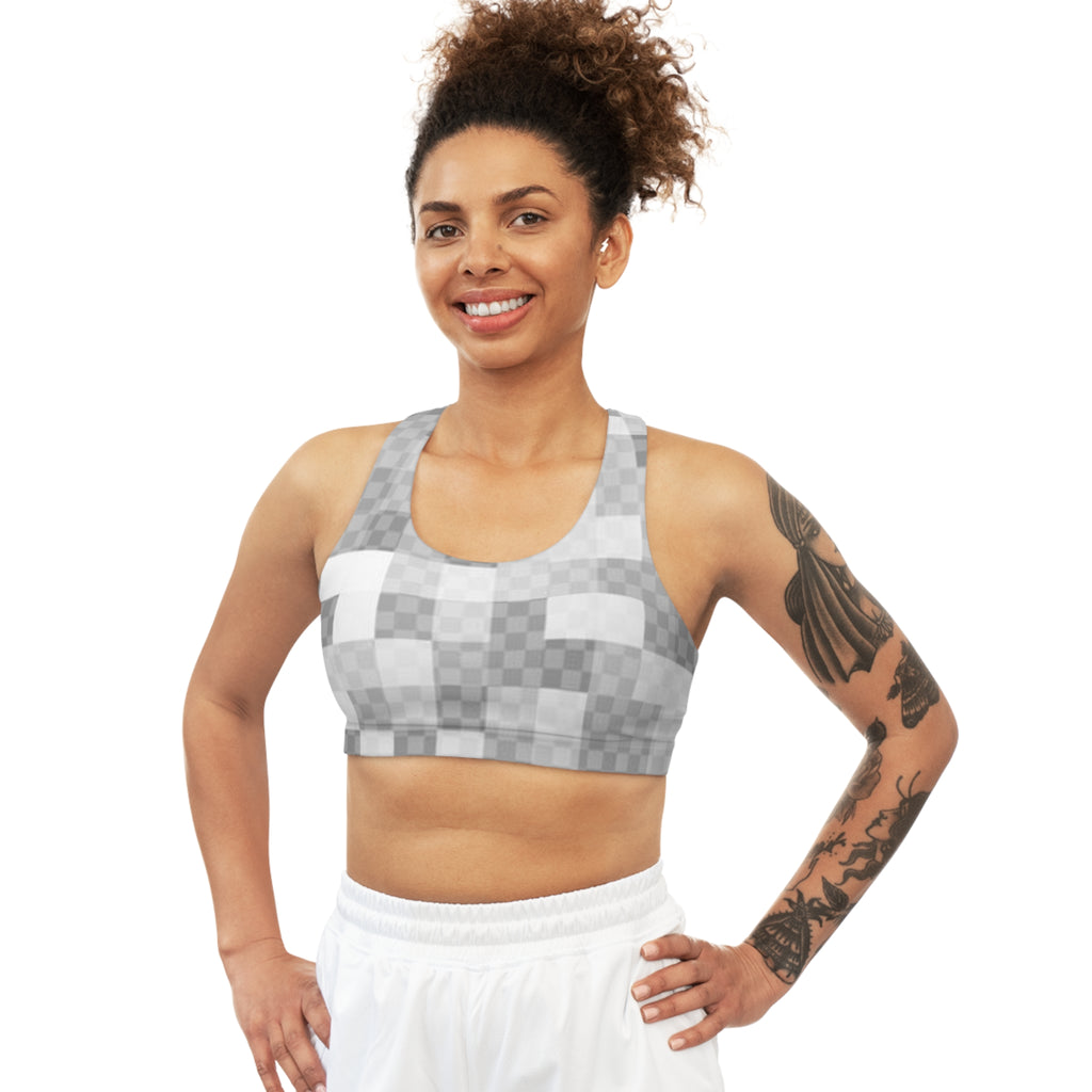 Pixeled Seamless Sports Bra
