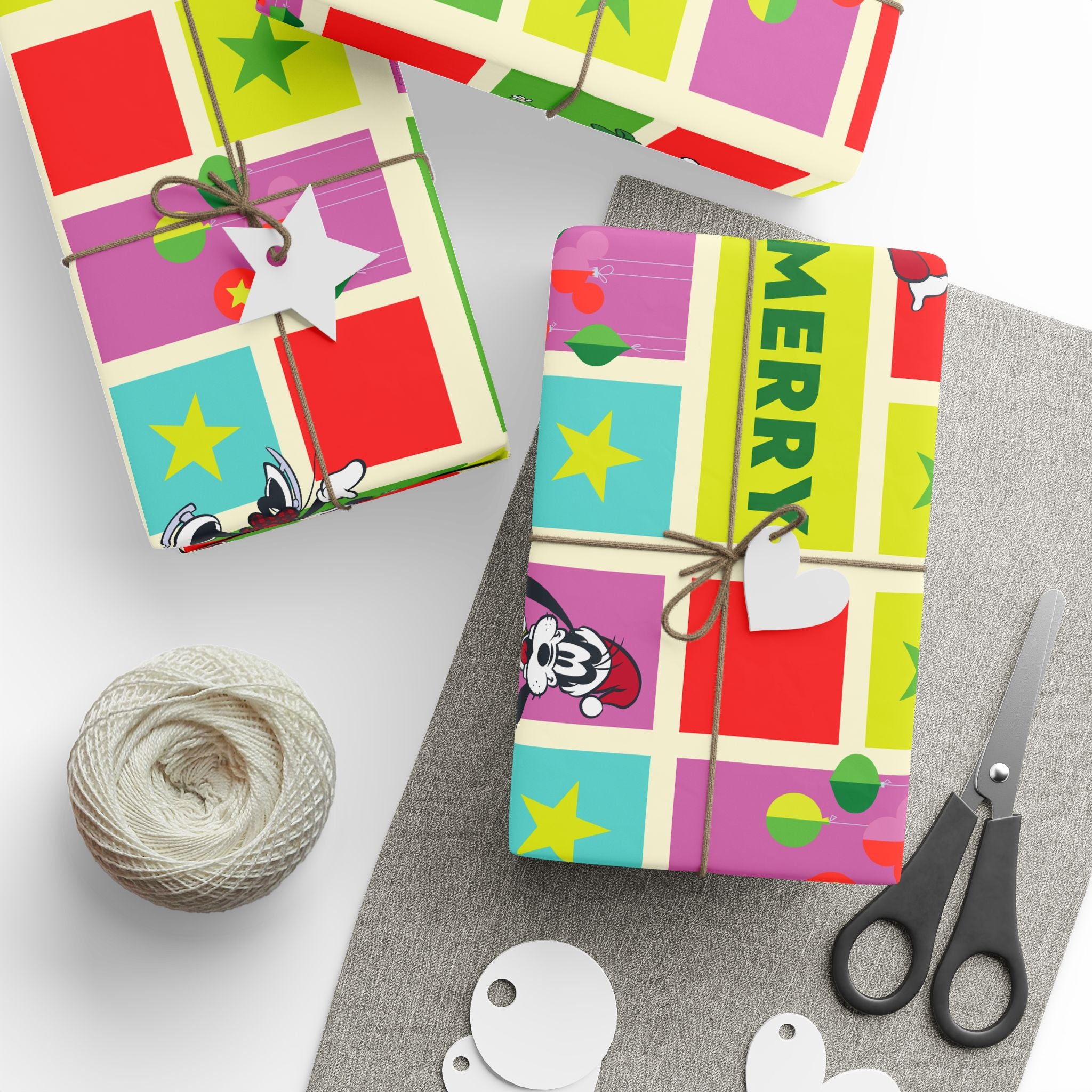 Christmas Patchwork Wrapping Paper — Merry XMAS Gift Wrap Roll