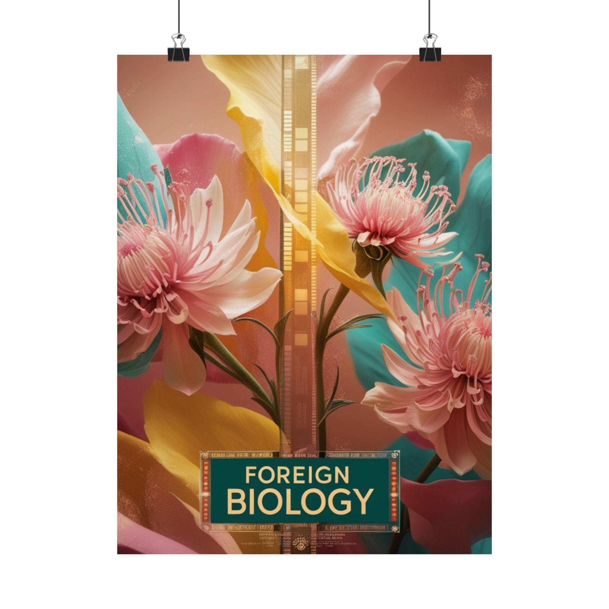 Floral Foreign Biology Matte Poster | Vibrant Wall Art for Home Decor