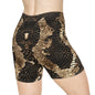 Snake Print Biker Shorts