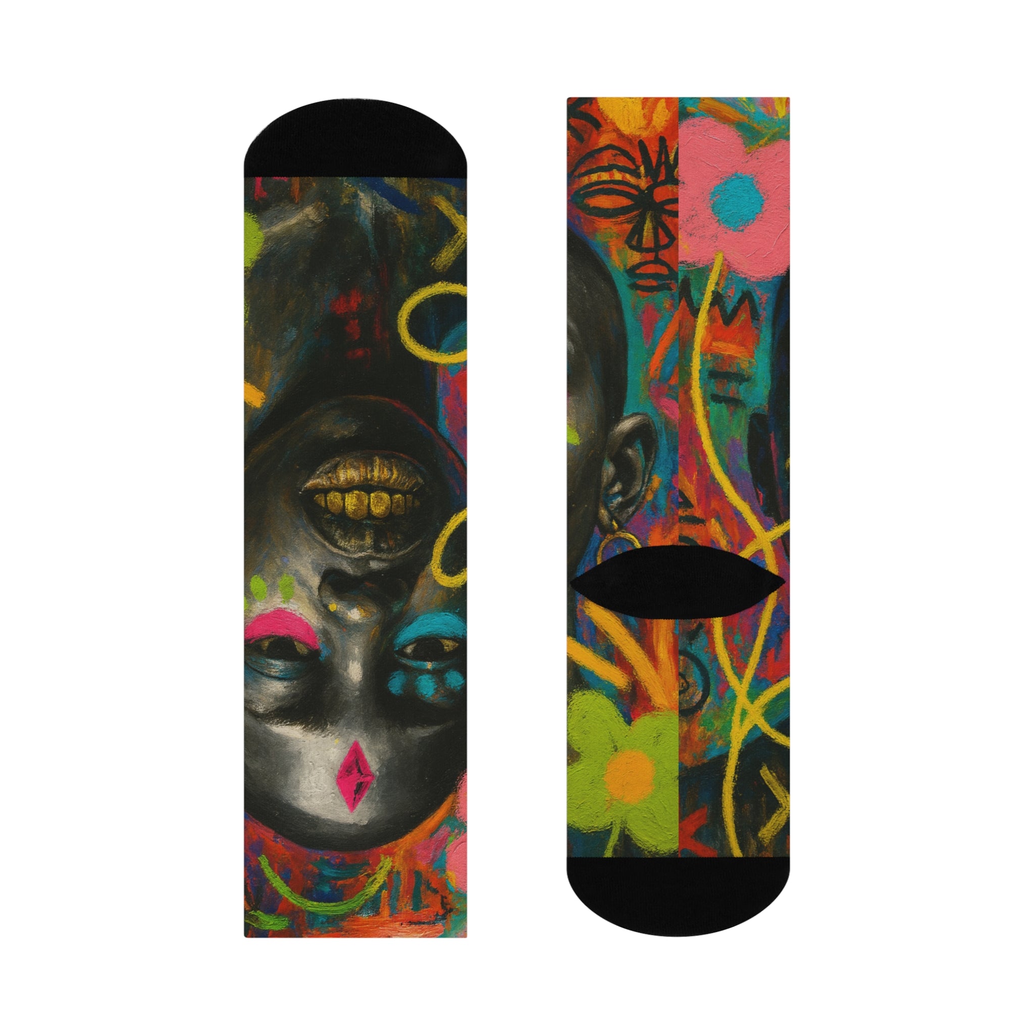 Afrostreet Art Crew Socks