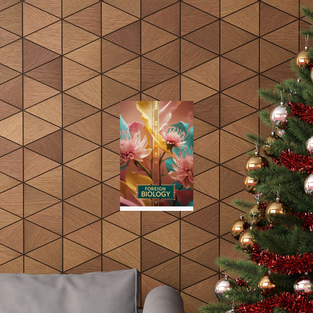 Floral Foreign Biology Matte Poster | Vibrant Wall Art for Home Decor