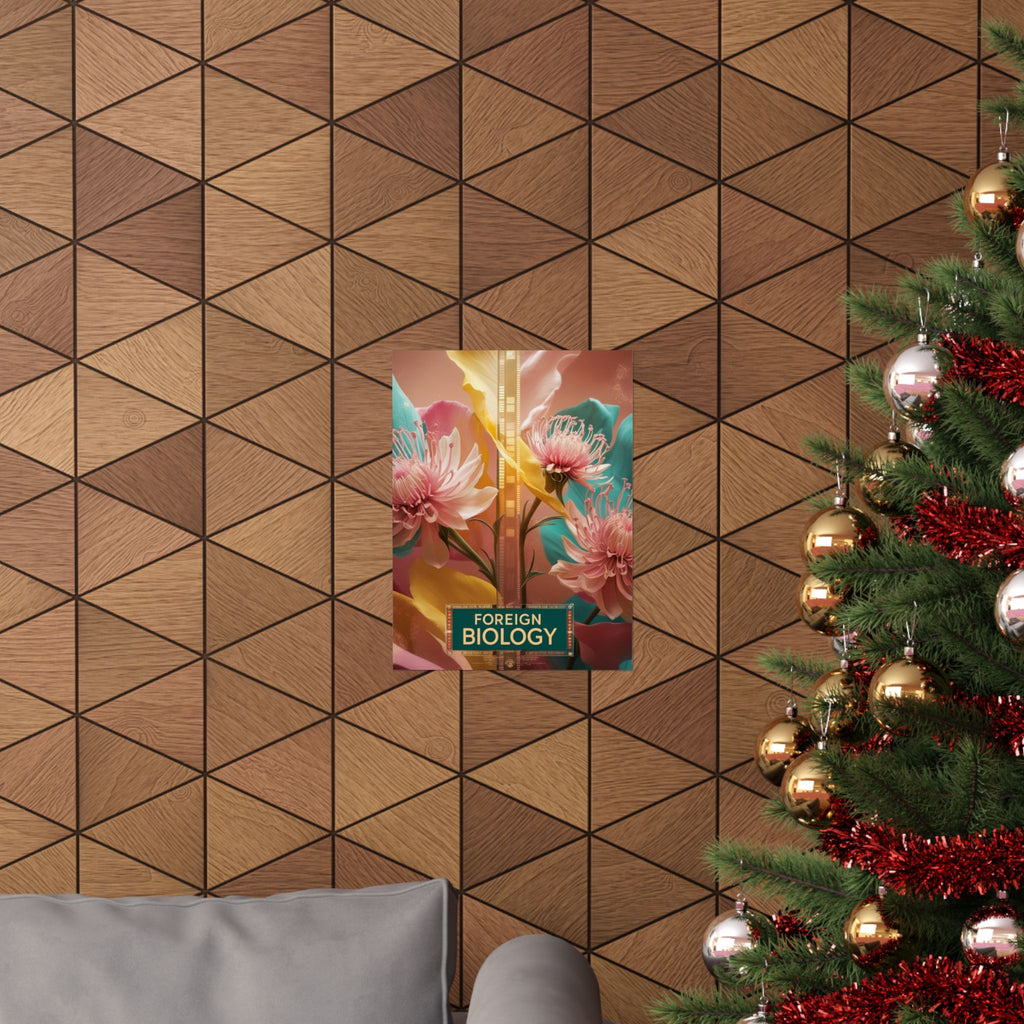 Floral Foreign Biology Matte Poster | Vibrant Wall Art for Home Decor