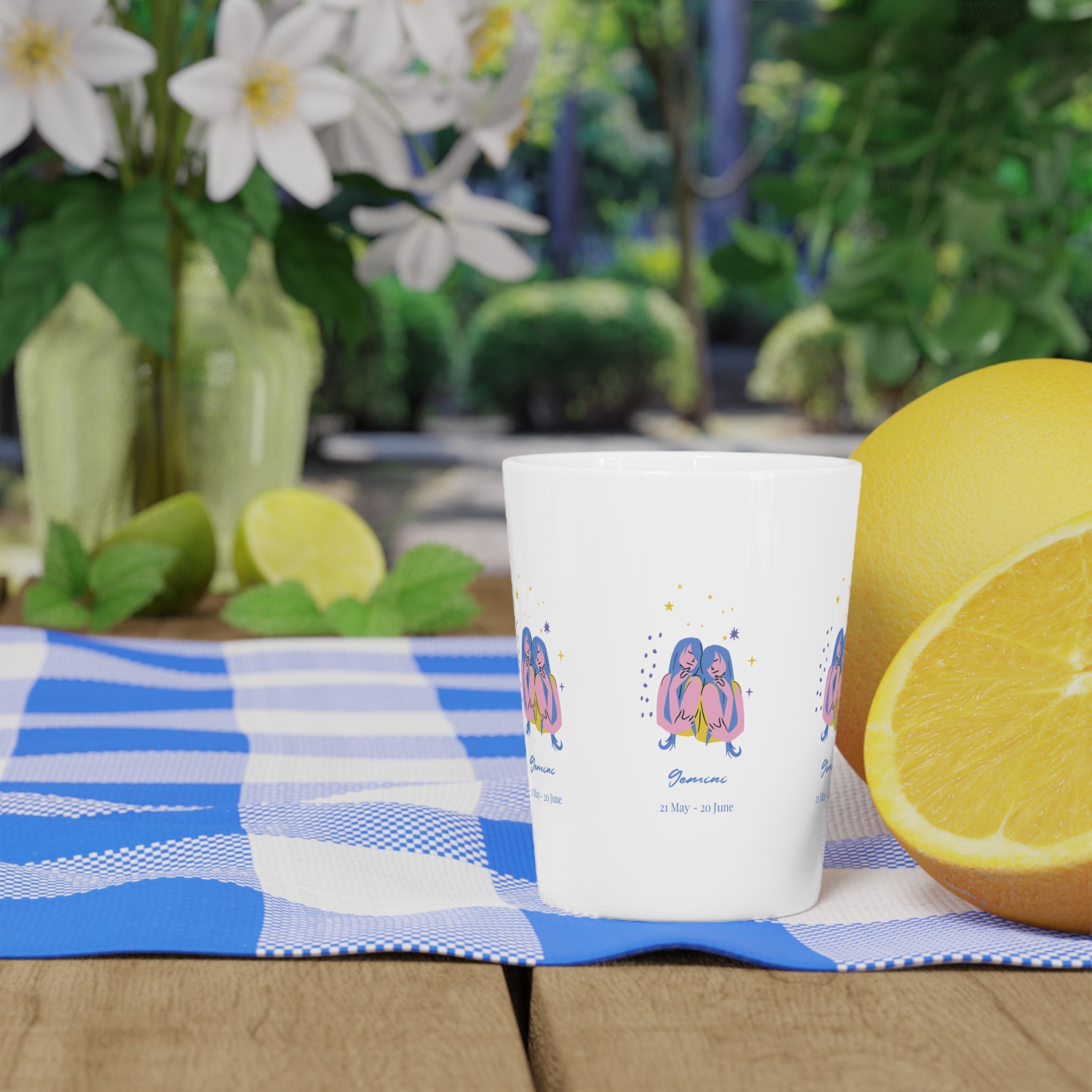 Gemini Themed Shot Glass