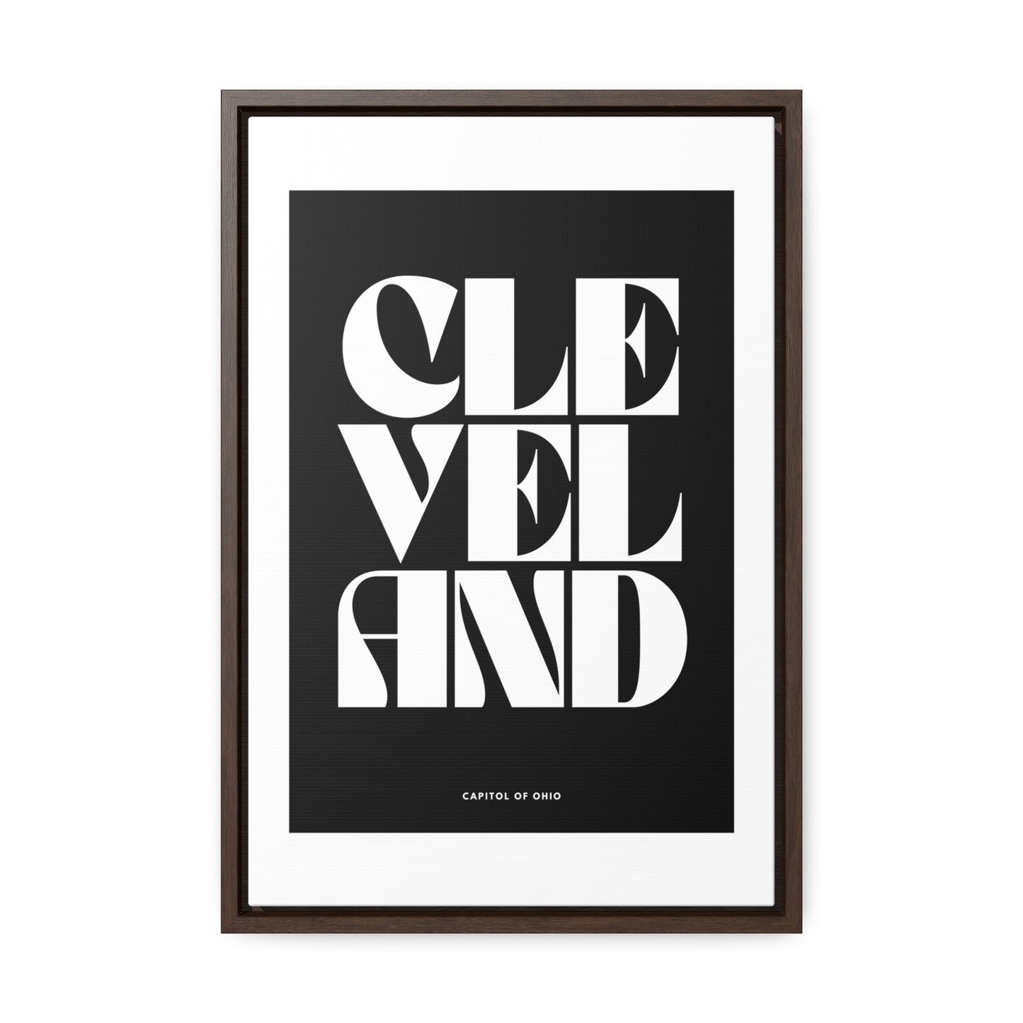 Cleveland Is The Capitol Wrapped Canvas Frame