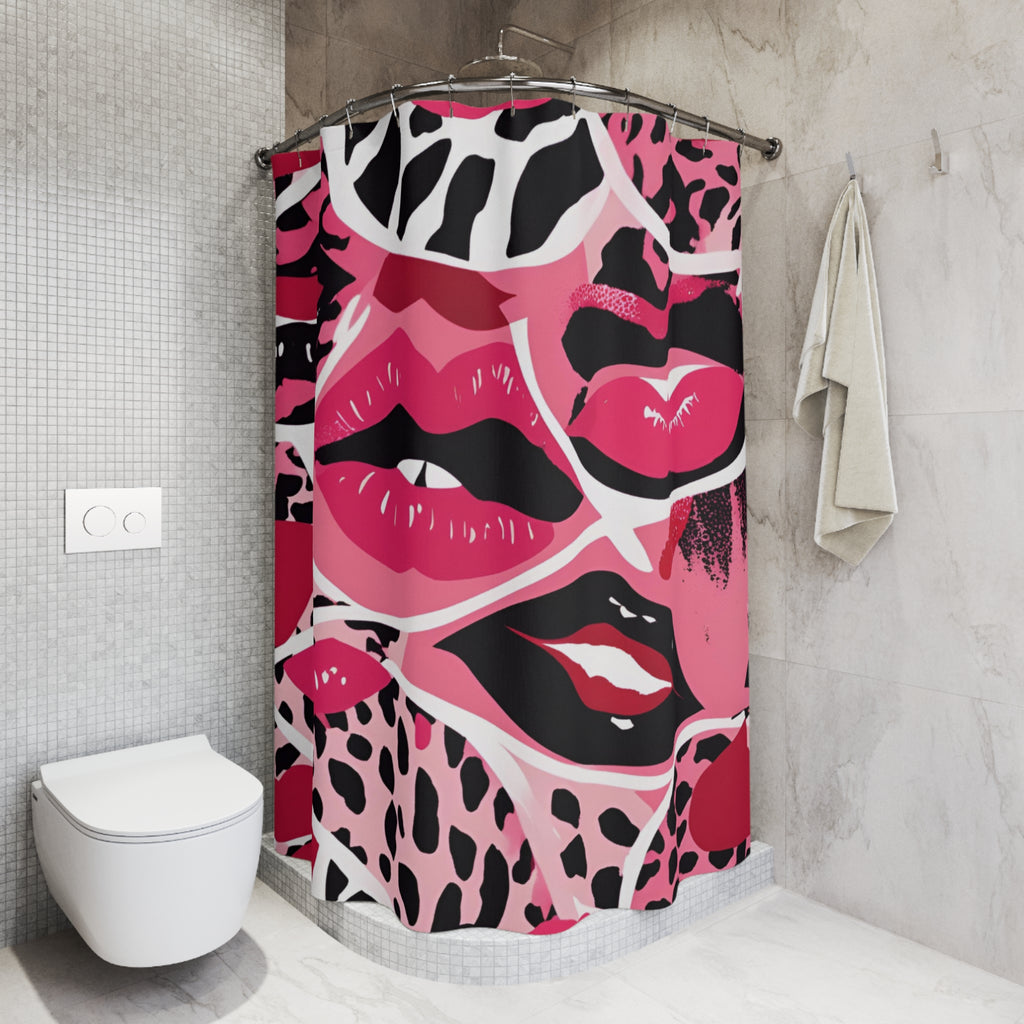 Bold Lips Shower Curtain - Stylish Bathroom Décor for Trendy Spaces