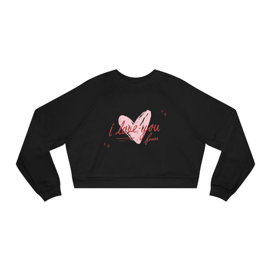 ILY4EVA Women's Cropped Fleece Pullover