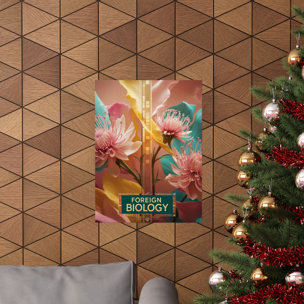 Floral Foreign Biology Matte Poster | Vibrant Wall Art for Home Decor