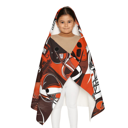 Cleveland Browns Youth Hooded Towel - Cozy Sports Bath Wrap for Young Fans