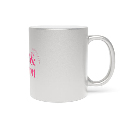 Rise & Grind Metallic Mug (Silver\Gold)