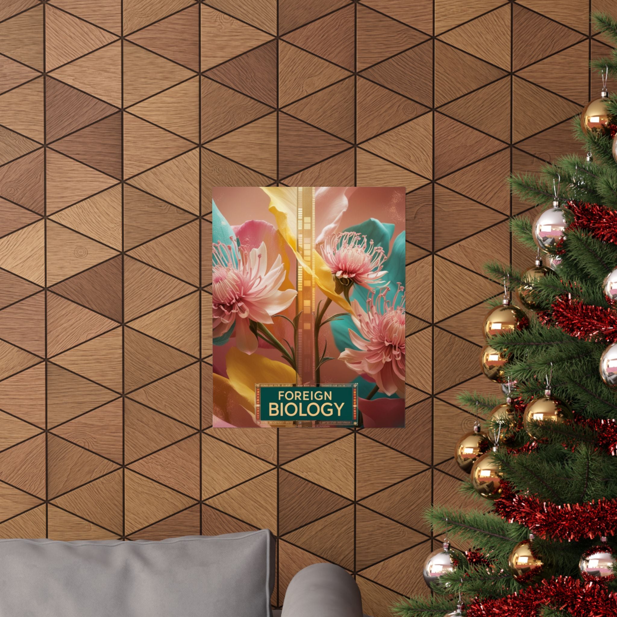 Floral Foreign Biology Matte Poster | Vibrant Wall Art for Home Decor