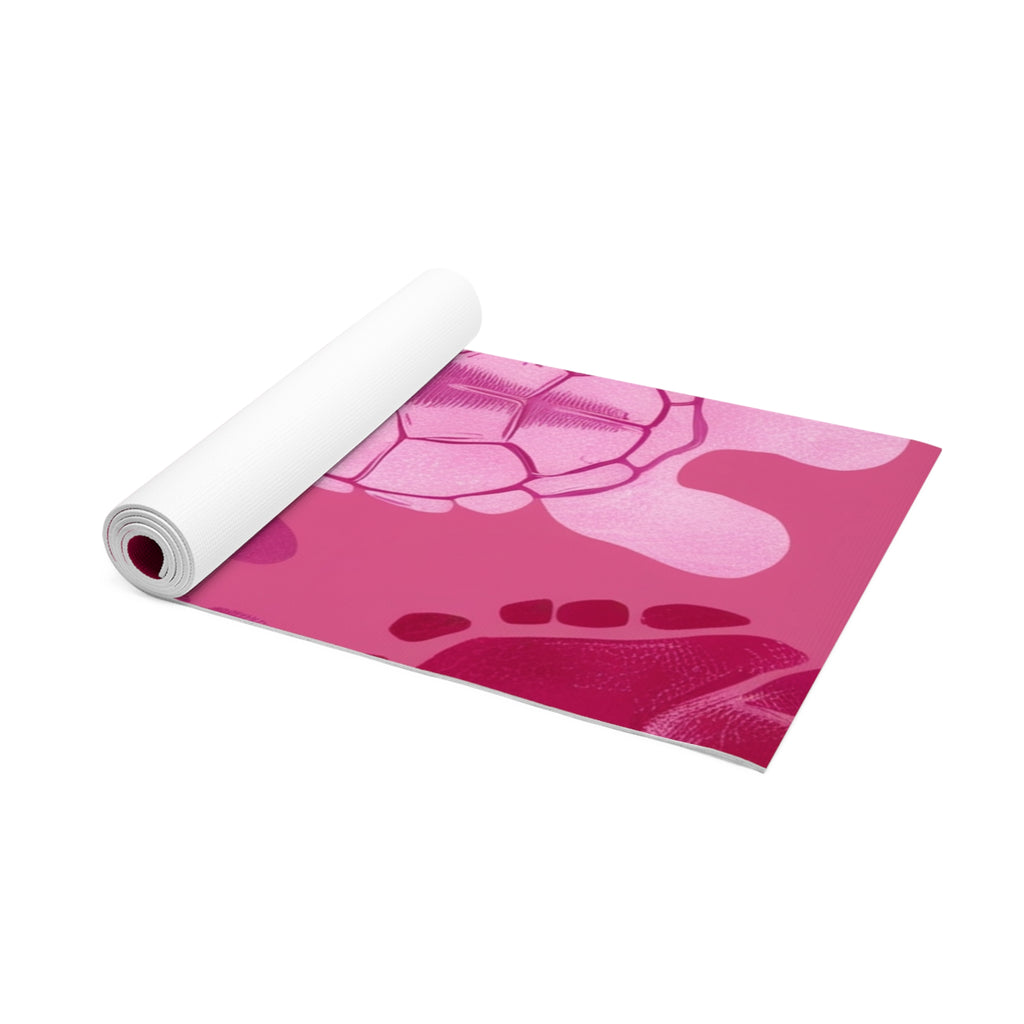 Pink Sea Turtles Foam Yoga Mat