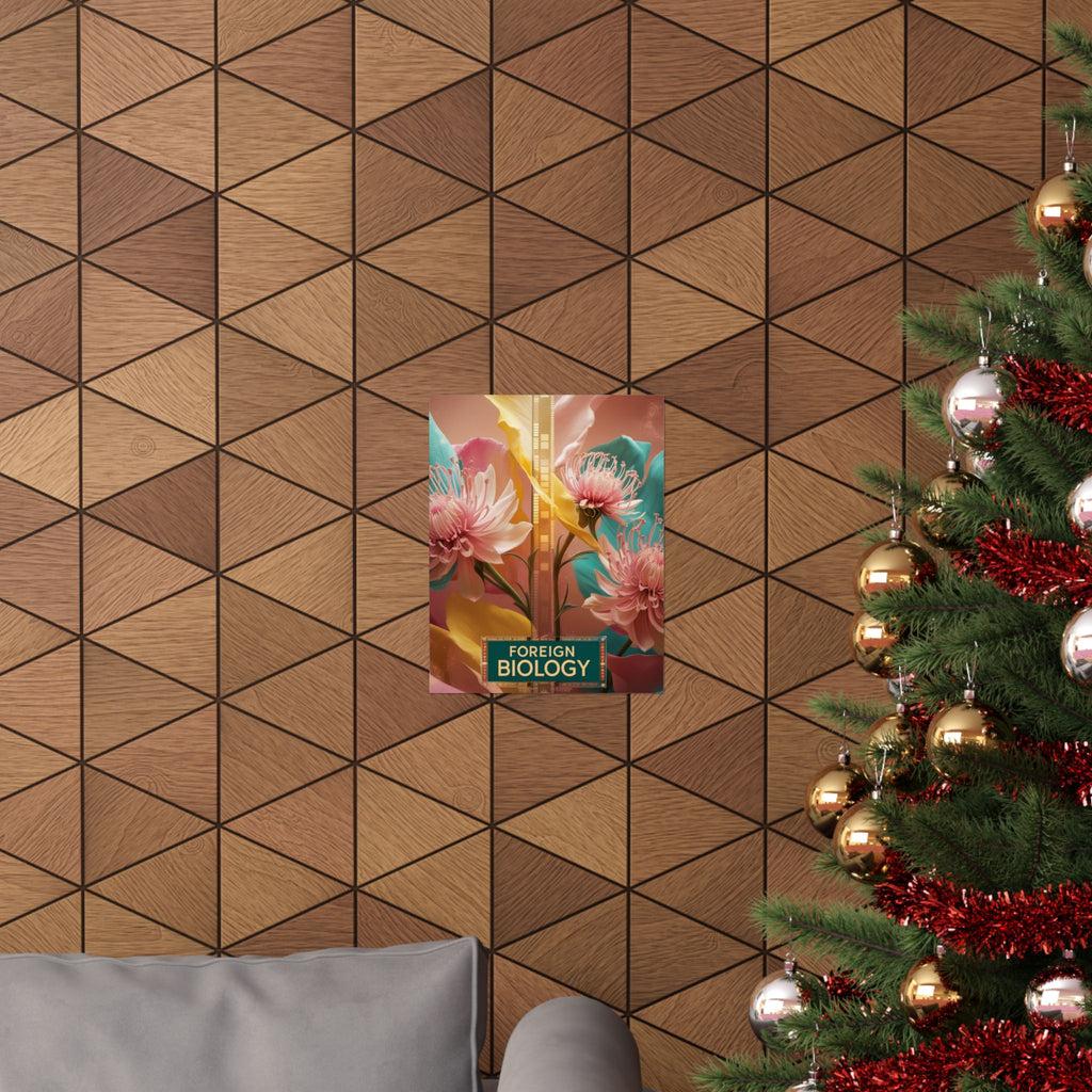 Floral Foreign Biology Matte Poster | Vibrant Wall Art for Home Decor