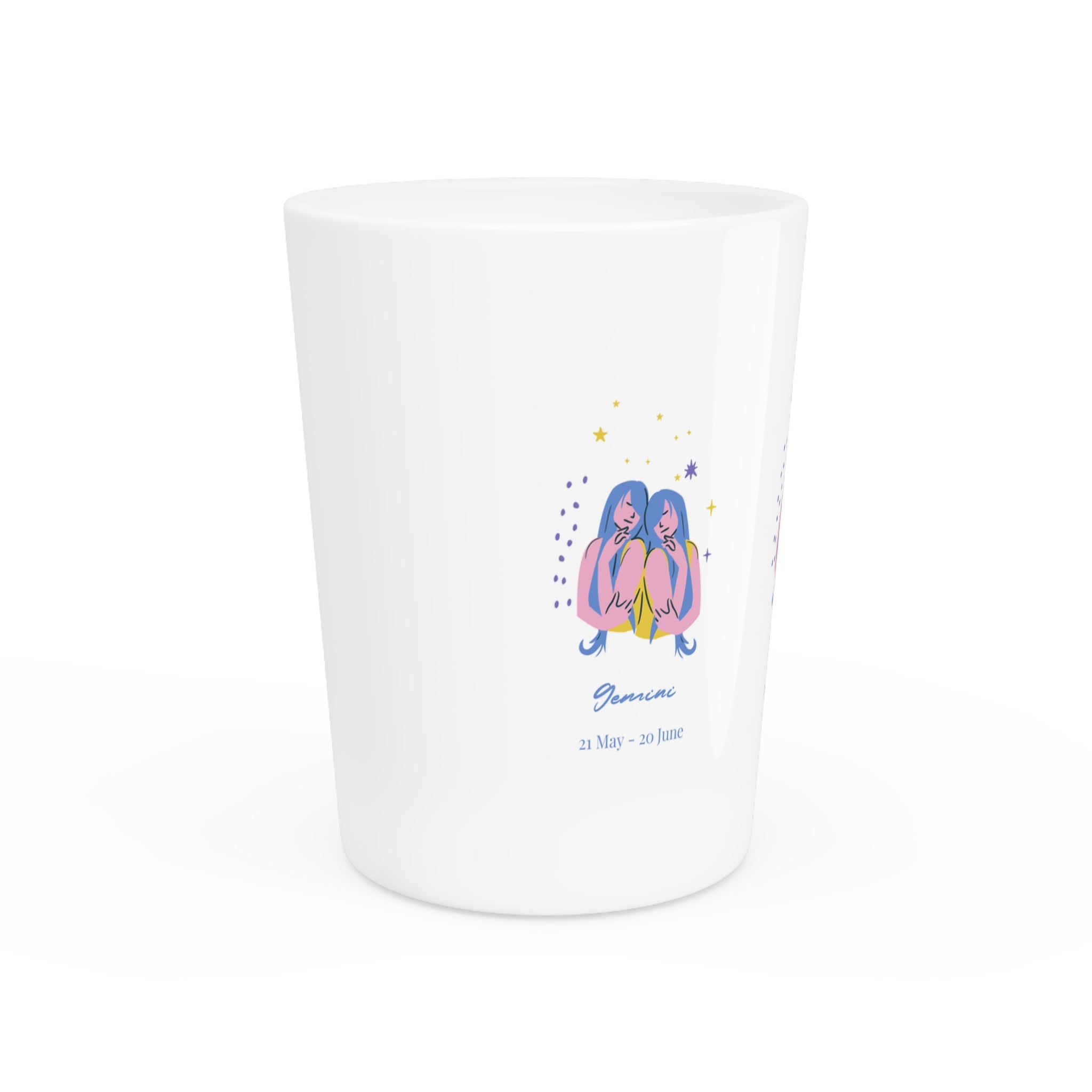 Gemini Themed Shot Glass