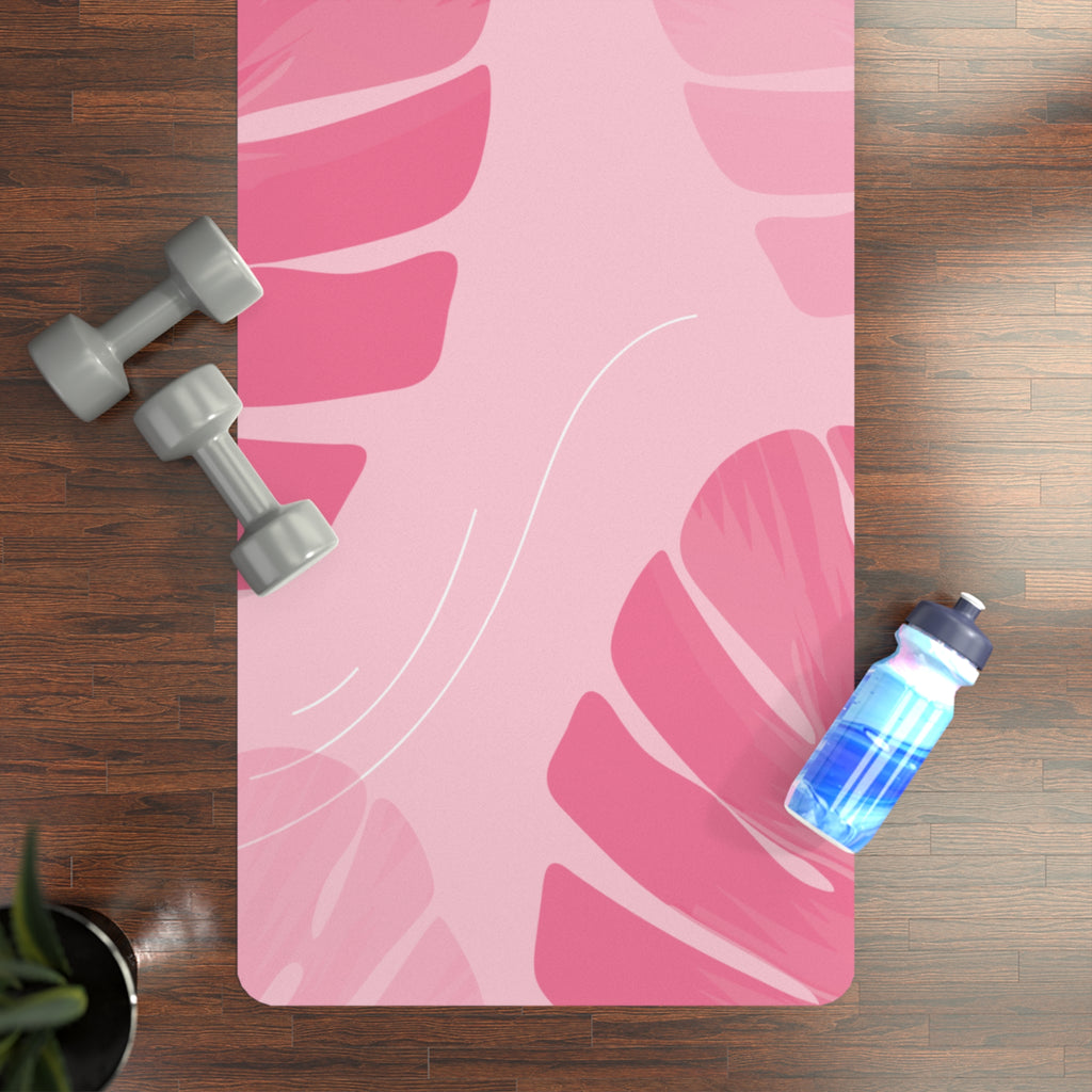 Pink Water Lily Yoga Mat