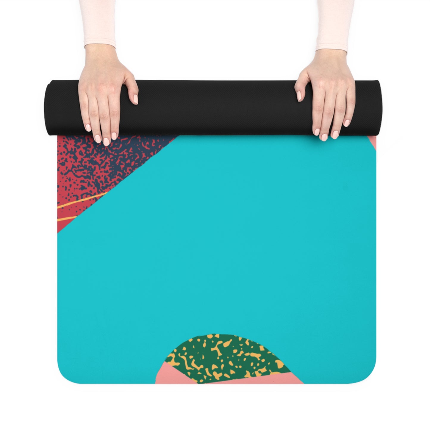 Abstract Rubber Yoga Mat