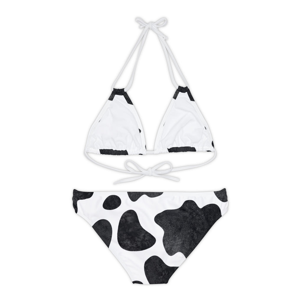 Cow Strappy Bikini Set