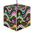 Retro Pop Art Cube Lamp — Colorful Abstract Pendant Light
