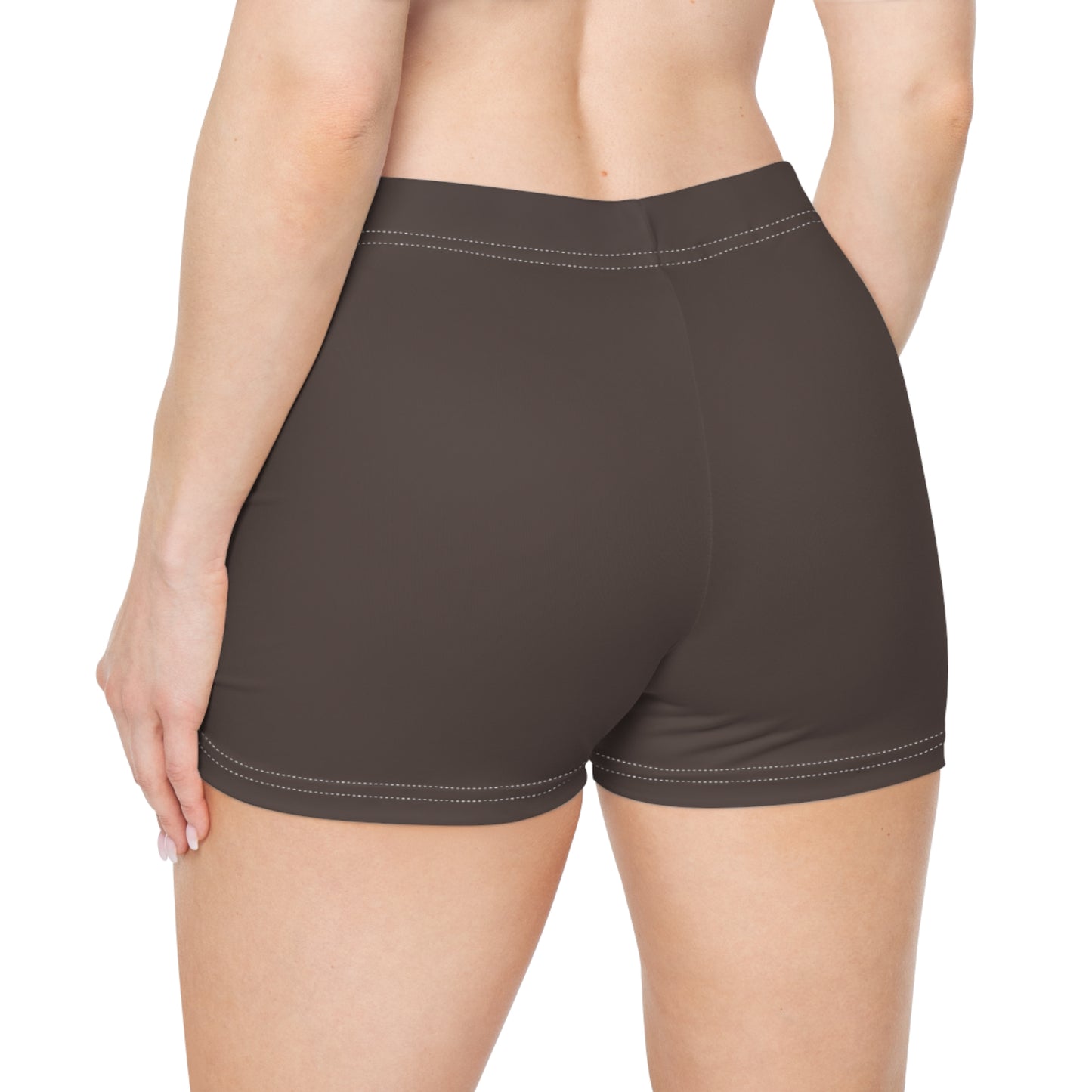 Dark Cocoa Women Biker Shorts