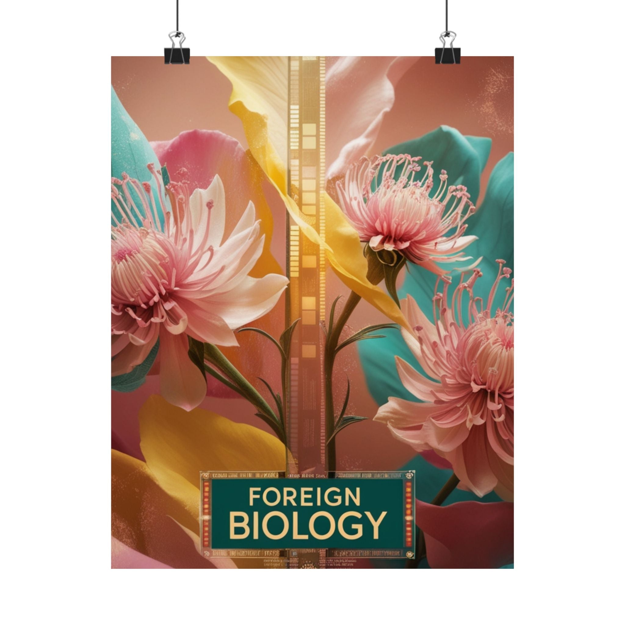Floral Foreign Biology Matte Poster | Vibrant Wall Art for Home Decor