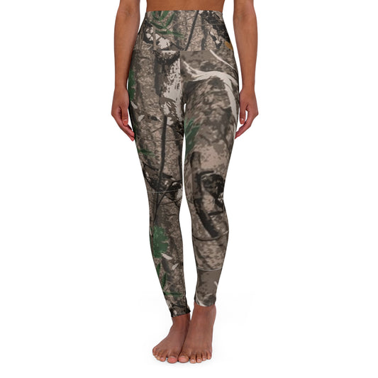 High Waisted Camo Yoga Leggings