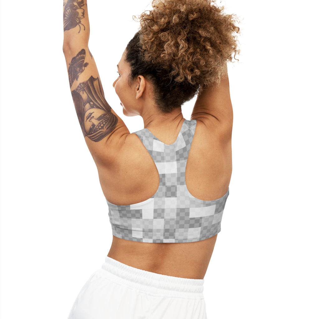Pixeled Seamless Sports Bra