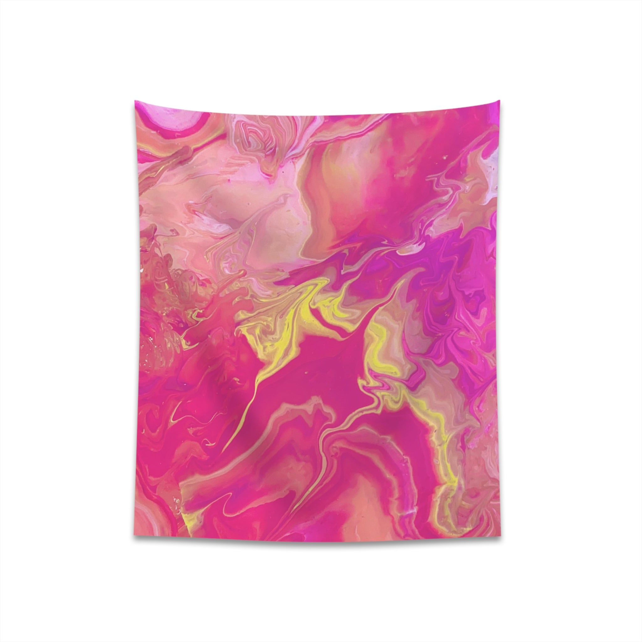 Pink Custom Marble Tapestry