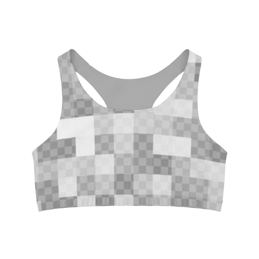 Pixeled Seamless Sports Bra