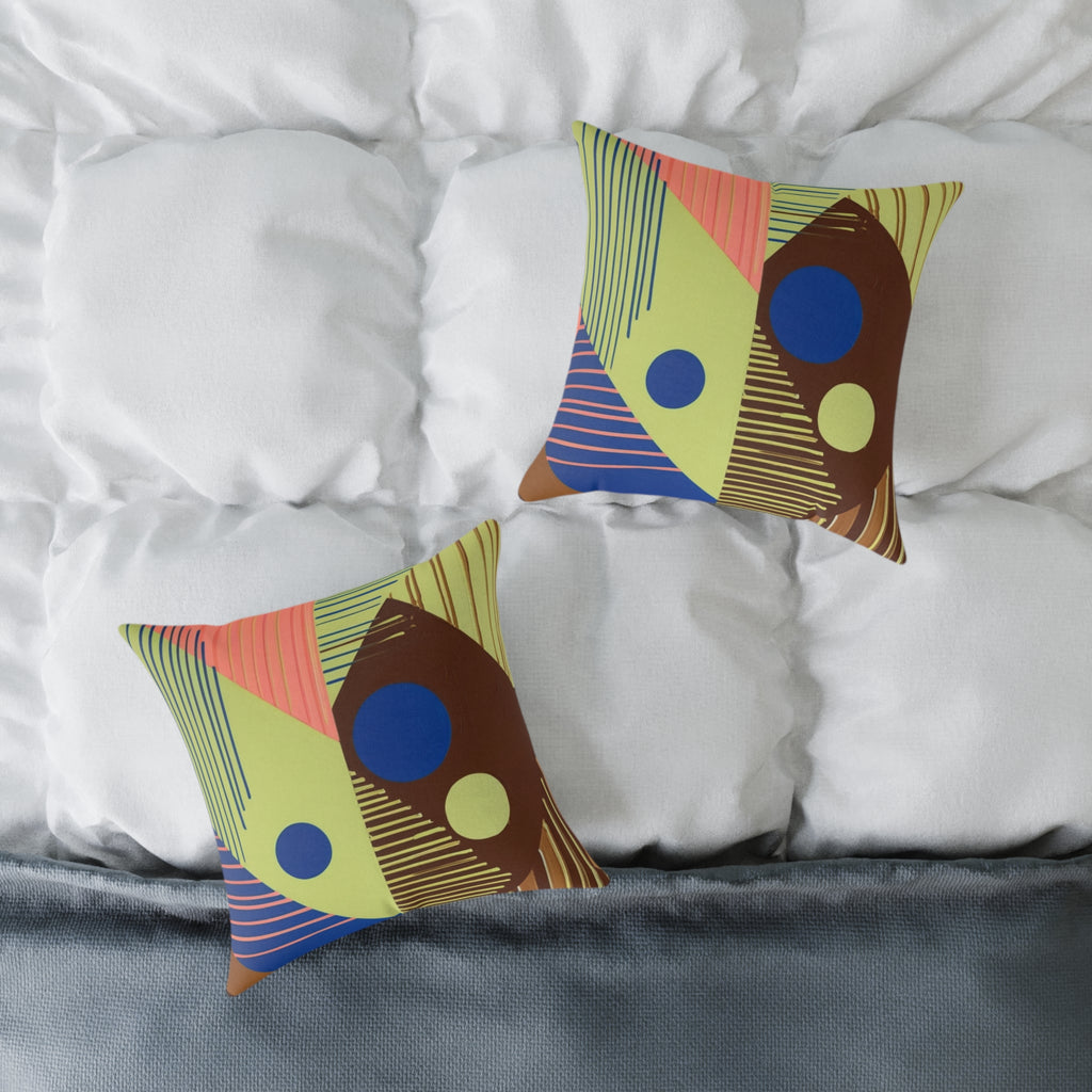 Abstract Geometric Square Pillow