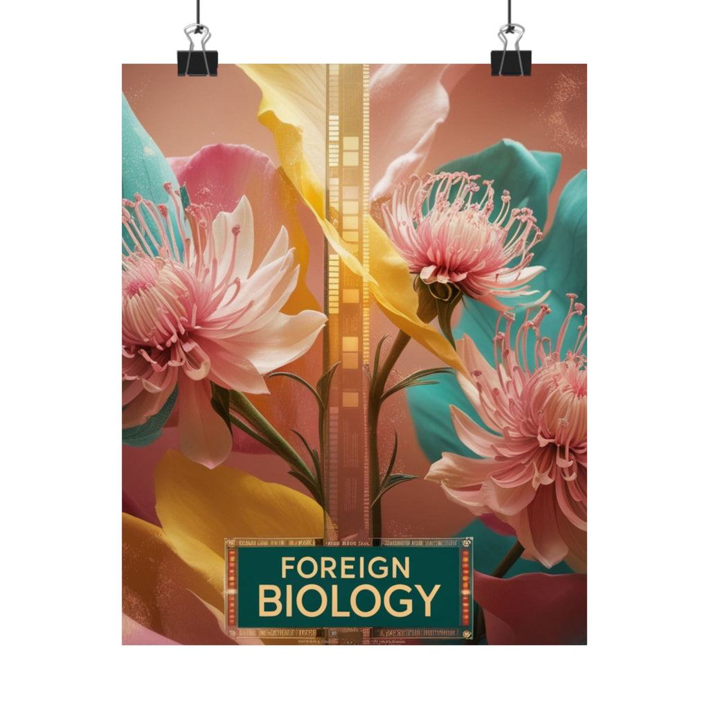Floral Foreign Biology Matte Poster | Vibrant Wall Art for Home Decor