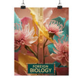 Floral Foreign Biology Matte Poster | Vibrant Wall Art for Home Decor