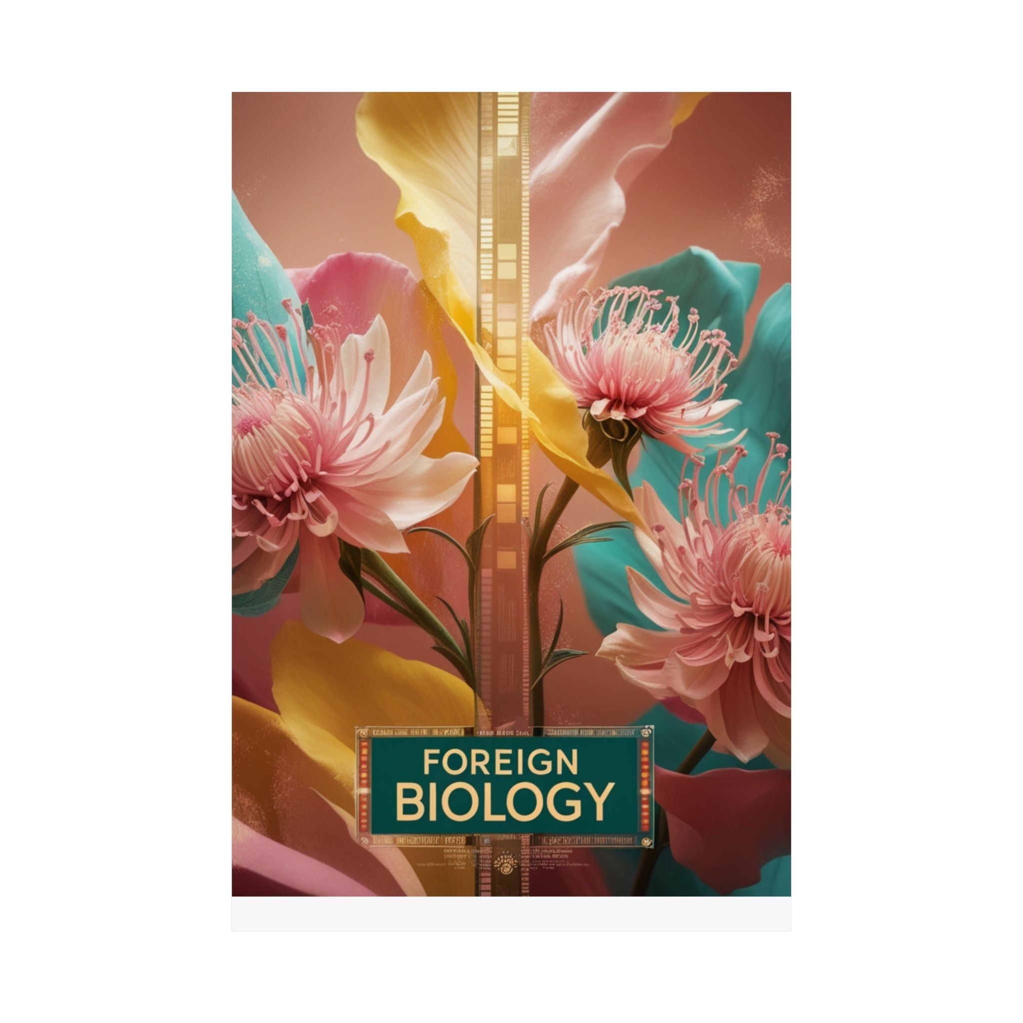 Floral Foreign Biology Matte Poster | Vibrant Wall Art for Home Decor